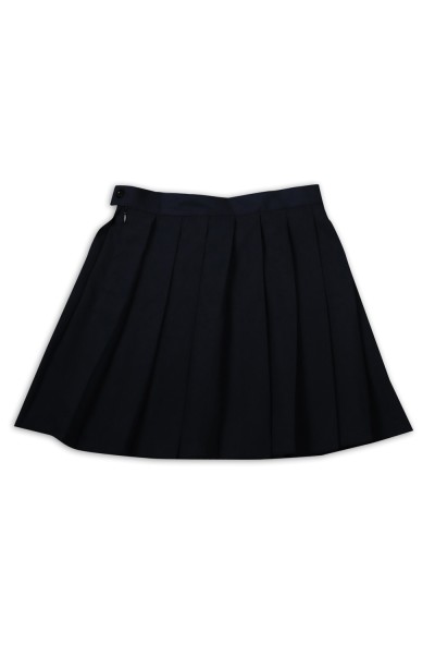 CH199 Design women's dark blue cheerleading pleated skirt invisible zipper pleated skirt side zipper cheerleading pleated skirt hk center detail view-7